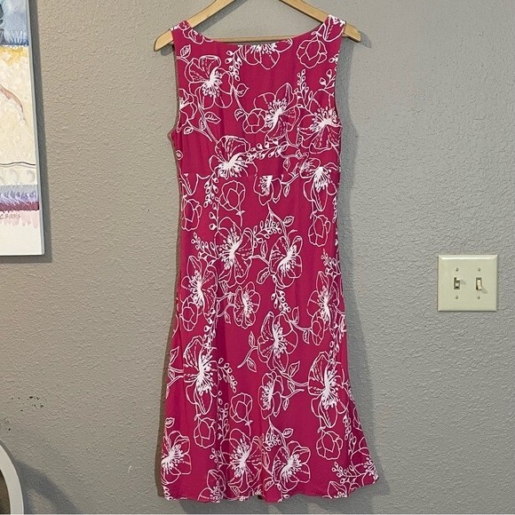 Ann Taylor Loft sleeveless floral dress. Side zip, fully lined. Women’s 8 - Picture 7 of 7